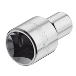 NASADKA KRÓTKA 6-KĄTNA CHROMOWANA 1/2  32MM