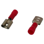 KOŃCÓWKA NASUWKA IZOLOWANA 0.5-1.5MM 0.8-6.35 10 SZTUK