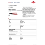 SZCZYPCE DO RUR COBRA  Z WYDŁUŻONĄ SZCĘKĄ 250MM