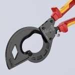 NOŻYCE DO KABLI TRÓJSTOPNIOWY MECHANIZM ZAPADKOWY 320MM