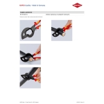 NOŻYCE DO KABLI TRÓJSTOPNIOWY MECHANIZM ZAPADKOWY 320MM