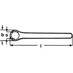 KLUCZ OCZKOWY IZOLOWANY 1000V 17MM