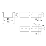SZYNA DIN STANDARD RAIL 101 1M