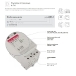 STYCZNIK MODUŁOWY E.MC.220.2.25.2NO 2P 25A 2NO