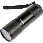 LATARKA ALUMINIOWA, 9LED, CZARNA