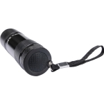 LATARKA ALUMINIOWA, 9LED, CZARNA