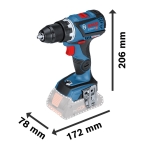 WIERTARKO-WKRĘTARKA AKUMULATOROWA GSR18V-60C 2*5.0AH LBOXX