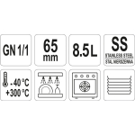 POJEMNIK GASTRONOMICZNY GN 1/1 65MM