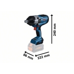KLUCZ UDAROWY AKUMULATOROWY 3/4'' GDS 18V-1050H 2*8.0AH