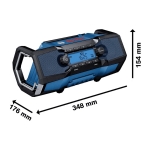 RADIO AKUMULATOROWE GPB 18V-2 C FM BLUETOOTH 0*AH