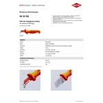 NÓŻ DO ŚCIĄGANIA IZOLACJI ZE STOPKĄ PROWADZĄCĄ 180MM