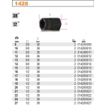 NASADKA 1/2''DO ODKRĘCANIA USZKODZONYCH NAKRĘTEK 17MM