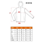 KURTKA SOFTSHELL Z KAPTUREM ODPINANYM, ROZMIAR XL