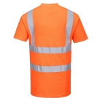 KOSZULKA T-SHIRT OSTRZEGAWCZA POMARAŃCZOWA RT23 ROZMIAR M