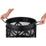 PALENISKO OGRODOWE STALOWE, DEKORACYJNE, KOKSOWNIK 42CM