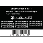 ZESTAW KLUCZY PŁASKO-OCZKOWYCH 6001 JOKER SWITCH 11SZT.