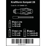 ZESTAW WKRĘTAKÓW KRAFTFORM KOMPAKT 28 Z ETUI, 6 CZĘŚĆ
