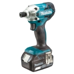 ZAKRĘTARKA UDAROWA AKUMULATOROWA 1/4'' 155NM 18V 2*5.0AH