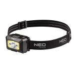 LATARKA CZOŁOWA AKUMULATOROWA USB 250LM COB LED,CZUJNIK RUCH