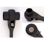 DWUSTRONNY KLUCZ NASADKOWY Z GRZECHOTKĄ 30*32MM, DŁ. 402MM