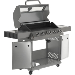 GRILL GAZOWY 6+1 STAL NIERDZEWNA 20.5KW, Z SZYBĄ