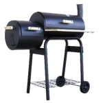 GRILL WĘGLOWY NA KÓŁKACH Z FUNKCJĄ WĘDZENIA