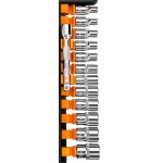 ZESTAW KLUCZY NASADOWYCH 1/4'', 14SZT, 6-KĄTNE