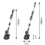 SZLIFIERKA DO GIPSU 800W , 225MM/215 MM, LED