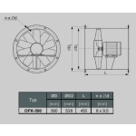 WENTYLATOR OFK-500/2A 3F