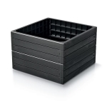 RABATA OGRODOWA BASE WOODY IBWS 756X756X250MM - ANTRACYT