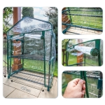 SZKLARNIA 69*49*95 CM, FOLIA PVC, METALOWA KONSTRUKCJA
