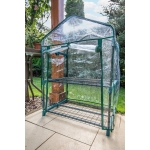 SZKLARNIA 69*49*95 CM, FOLIA PVC, METALOWA KONSTRUKCJA