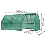 SZKLARNIA 240*90*90 CM, FOLIA PE 135G, METALOWA KONSTR