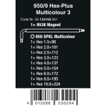 ZESTAW KLUCZY TRZPIENIOWYCH 950/9 HEX-PLUS MULTICOLOU 3 9CZR