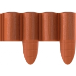 PALISADA OGRODOWA  ECO 2,4M CEGLASTA