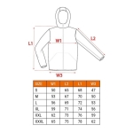 BLUZA ROZPINANA Z KAPTUREM COMFORT GRANATOWA ROZMIAR XL