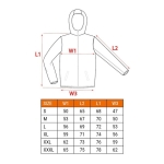 BLUZA ROZPINANA Z KAPTUREM COMFORT SZARA ROZMIAR L
