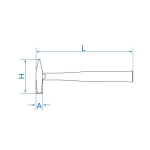 MŁOTEK TYP NIEMIECKI 395G, 300MM