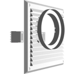 KRATKA DO POCHŁANIACZA 215*215MM FI120MM BIAŁA