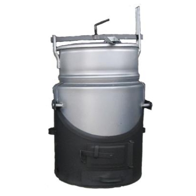 PARNIK Z SZAMOTEM CZARNY 60 L