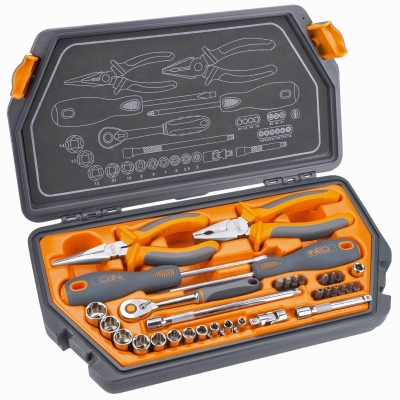 ZESTAW KLUCZY NASADOWYCH 1/4'' 33 CZĘŚCI