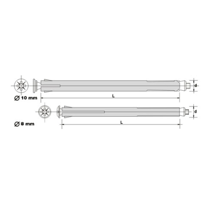 ŁĄCZNIK DO MOCOWANIA OŚCIEŻNIC 8.0*172MM
