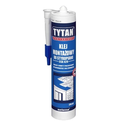 KLEJ MONTAŻOWY 290ML TYTAN STYROFIX
