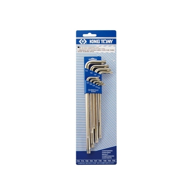 KOMPLET IMBUSÓW TORX EXTRA DŁUGIE 9 SZTUK T10 - T50