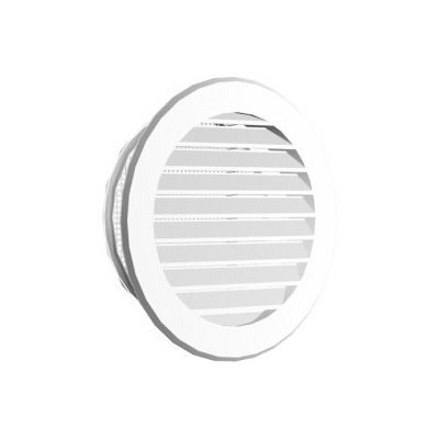 KRATKA OKRAGŁA Z SIATKĄ FI150 185MM BIAŁA