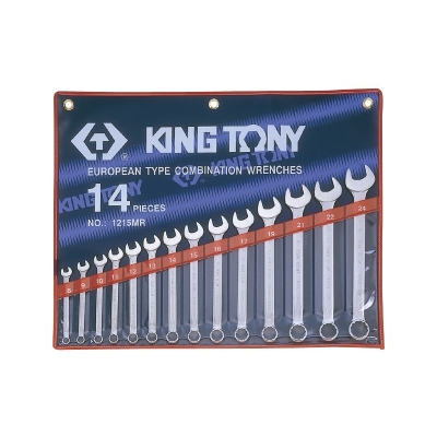 KOMPLET KLUCZY PŁASKO-OCZKOWYCH 14 SZTUK 10-32MM