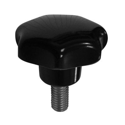 UCHWYT BAKELITOWY Z TRZPIENIEM CZARNY M12*30MM