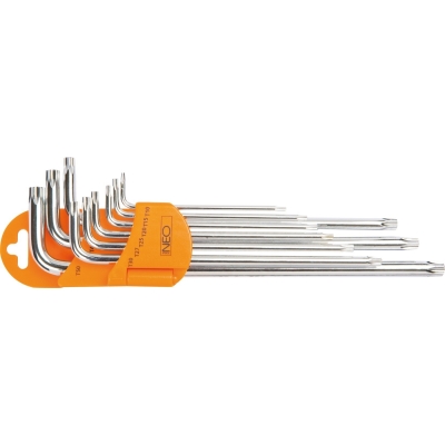 KLUCZE TORX KOMPLET 9 CZĘŚCI Z MAGNESEM