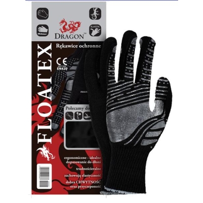 RĘKAWICE BAWEŁNA+POLIESTER, POWLEKANE FLOATEX 9