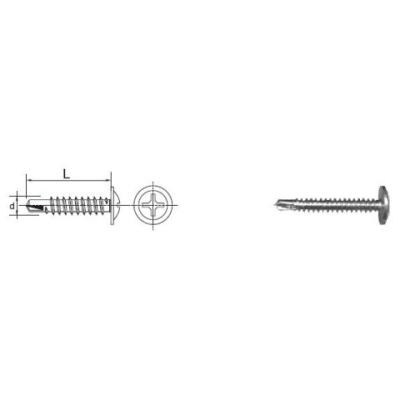 WKRĘT SAMOWIERTNY ŁEB PODKŁADKOWY WHD 4.2*32MM